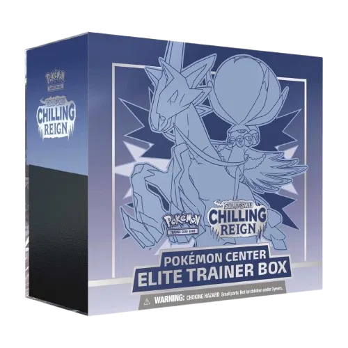 Pokémon Chilling Reign Pokémon Center Elite Trainer Box – Ice Rider Calyrex – Englisch